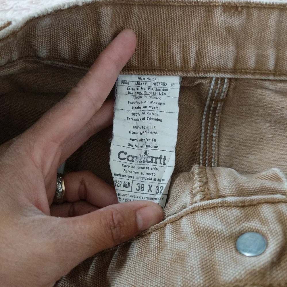 Carhartt FR‎ Duck Canvas Utility Work Pants Size 38×32